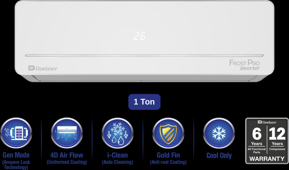 Dawlance Frost Pro 1 Ton Inverter Split AC