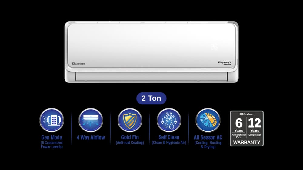 Dawlance Elegance X 2 Ton Inverter Split AC