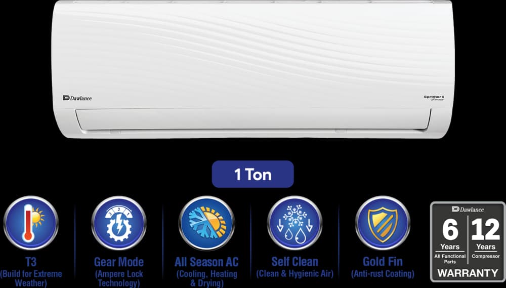 Dawlance Sprinter X T3 1 Ton Inverter Split AC