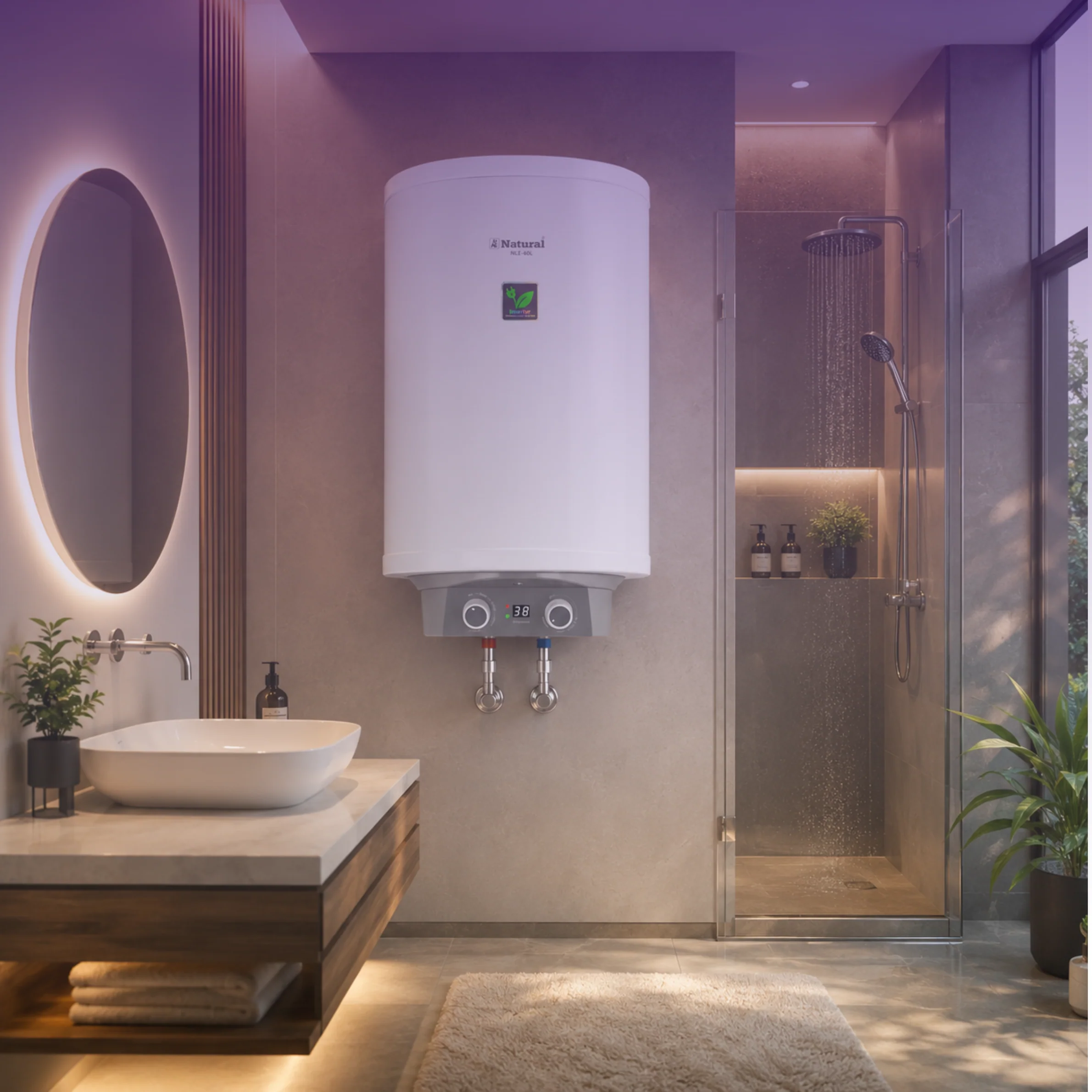 Natural Semi Instant Electric Water Heater NE-60 L