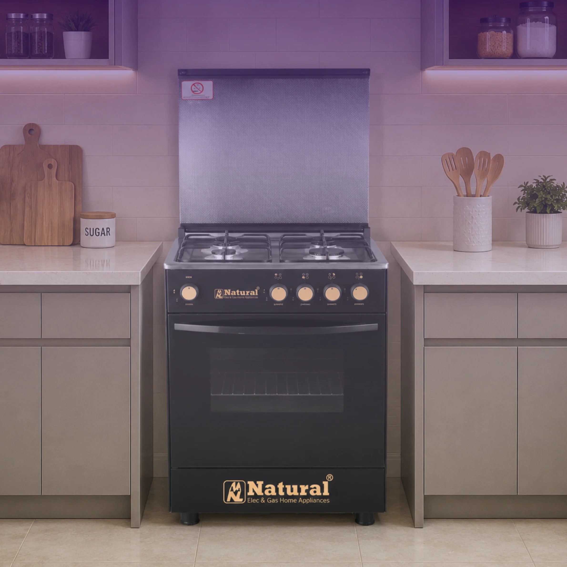 Natural 4 Burner Gas Cooker NL-5050-B