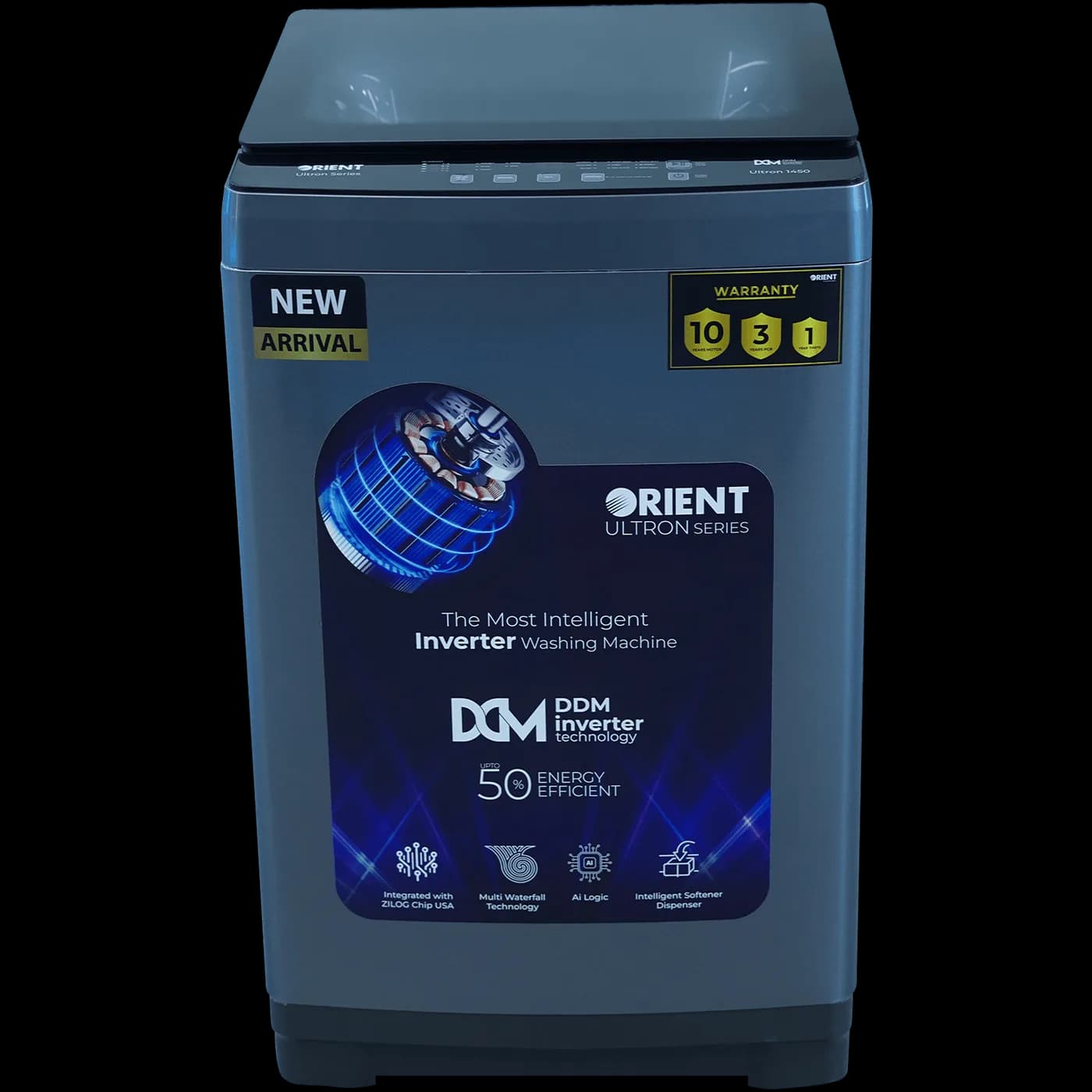 Orient Ultron 1450 Washing Machine 14.5KG Metallic Grey
